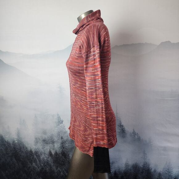 Pico Vela Sustainable Raw Hem Knit Cowl Neck Sweater | Women's Small - Picture 6 of 12